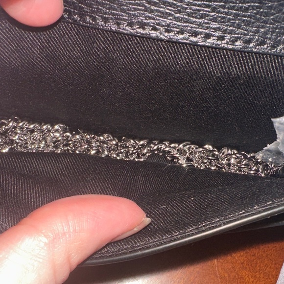 Karl Lagerfeld Black and Silver Crossbody Bag - Picture 4 of 6